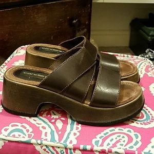 Candies platform sandals